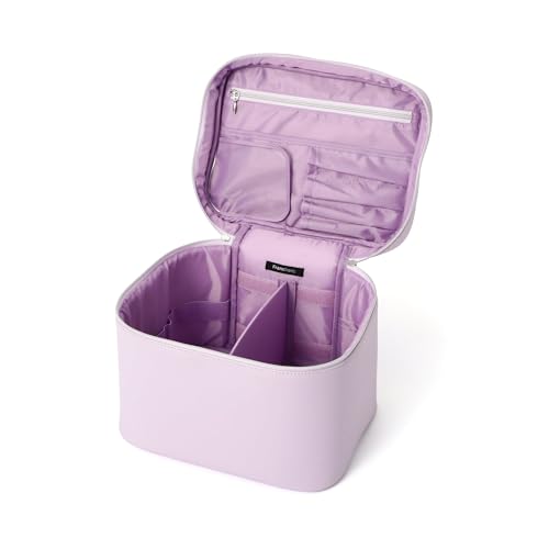 Francfranc Wave Shape Vanity Pouch, Large, Light Purple, Makeup Pouch, Accessory Organizer