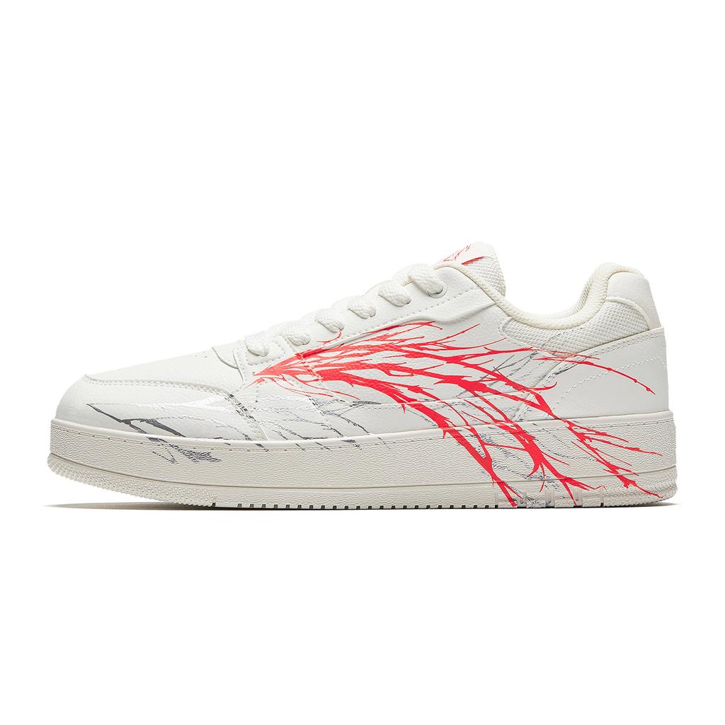 Anta Skateboard Shoes Men's White Red Silver 912618098-1