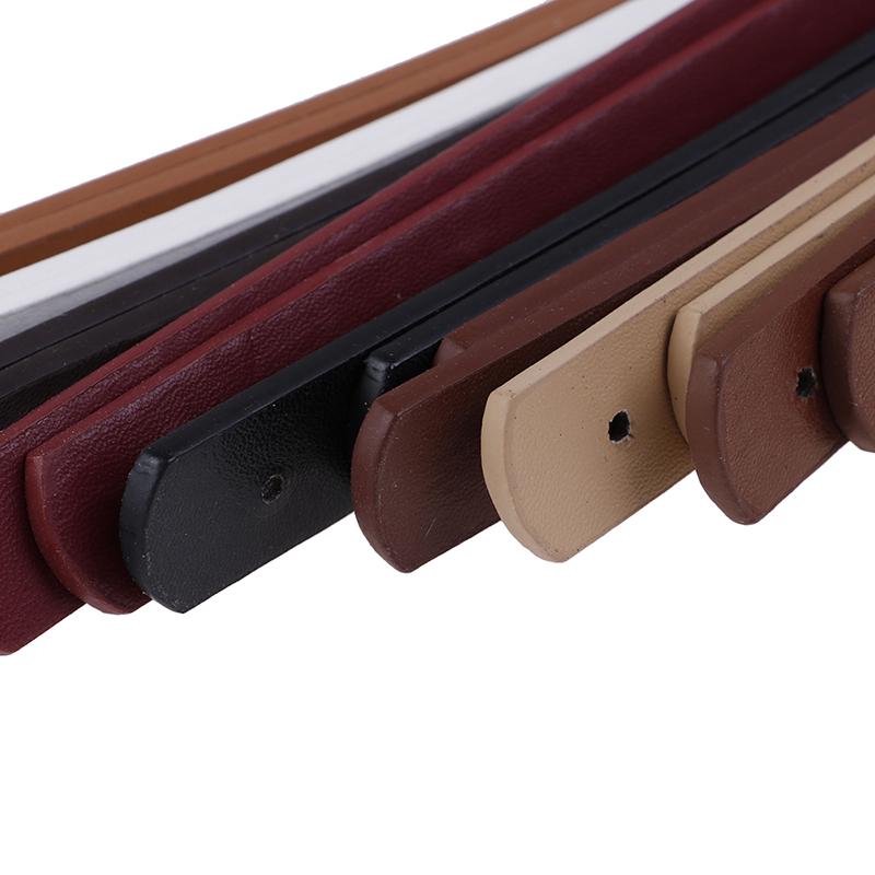 1Pair(2Pcs) Faux Leather Detachable Belt Handle Diy Replacement Handbag Strap