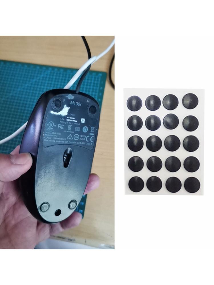 1 Set 0.6mm Thickness Replace Curve Edge Mouse Feet Mouse Skates for  G1/MX300/M100/M235/M210/M180 Mouse