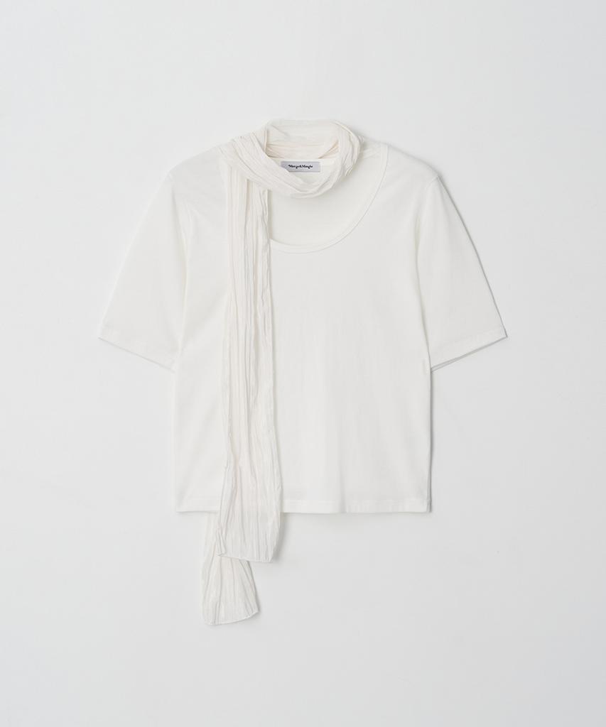 Meojiaenminggeul Layered Petit Scarf T-Set (Ivory)