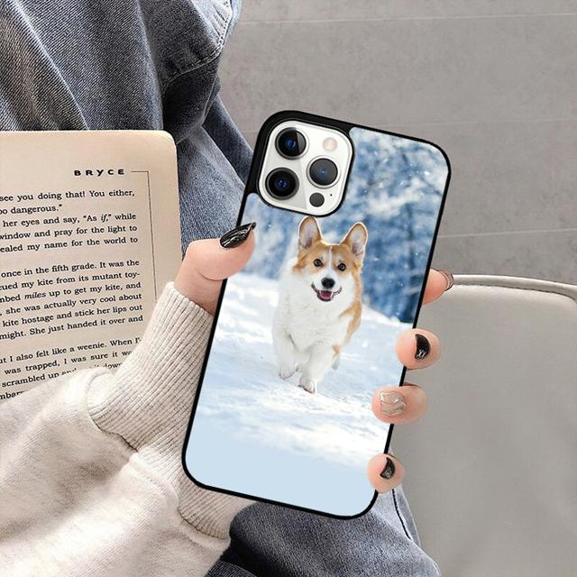 Cute Corgi Dog Phone Case Back Cover for iPhone 17 Air 16 15 14 13 11 12 Pro Max PlusS Shell Coque