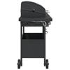 4 Burner Gas Grill in Black Powder Coated Steel