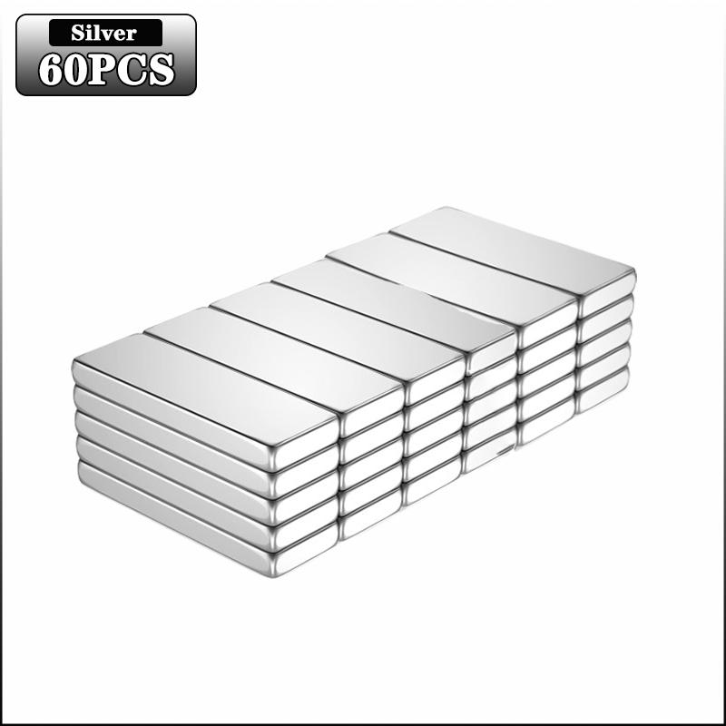 100 SZT. Super Mocne Prostokątne Magnesy Neodymowe Kwadratowy Magnes Naklejki na Lodówkę Wielofunkcyjne Magnesy do Rękodzieła DIY i Organizacji