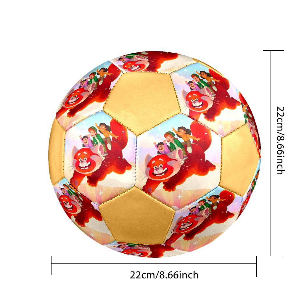 Cartoon Red Panda Indoor Soccer Ball Colorful All Ages Size 5 Machine Stitched PVC Competition Ready Durable High-Bounce