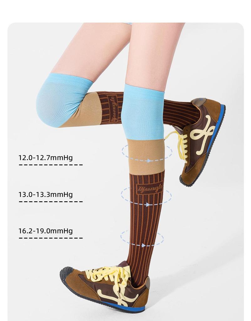 Women's Non-Slip Over-the-Knee Sports Socks for Tennis, Hiking, and Badminton