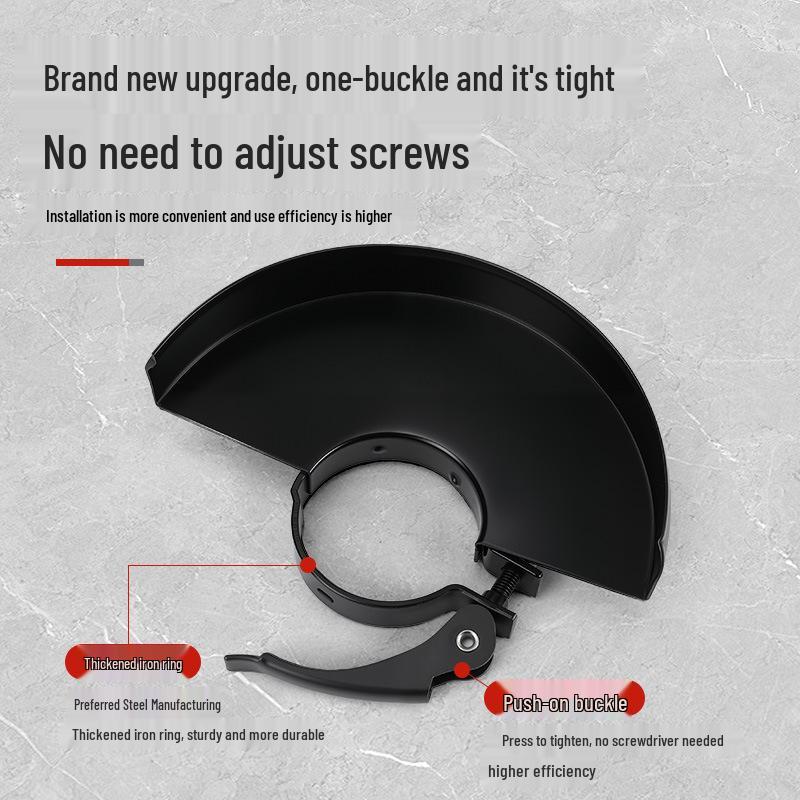 Protezione antipolvere a sgancio rapido per smerigliatrice angolare per dischi da taglio da 100/115 mm