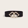 Buckle Romantic Heart Elastic Waist Belt Women Stylish Spring Enhancer Outfit