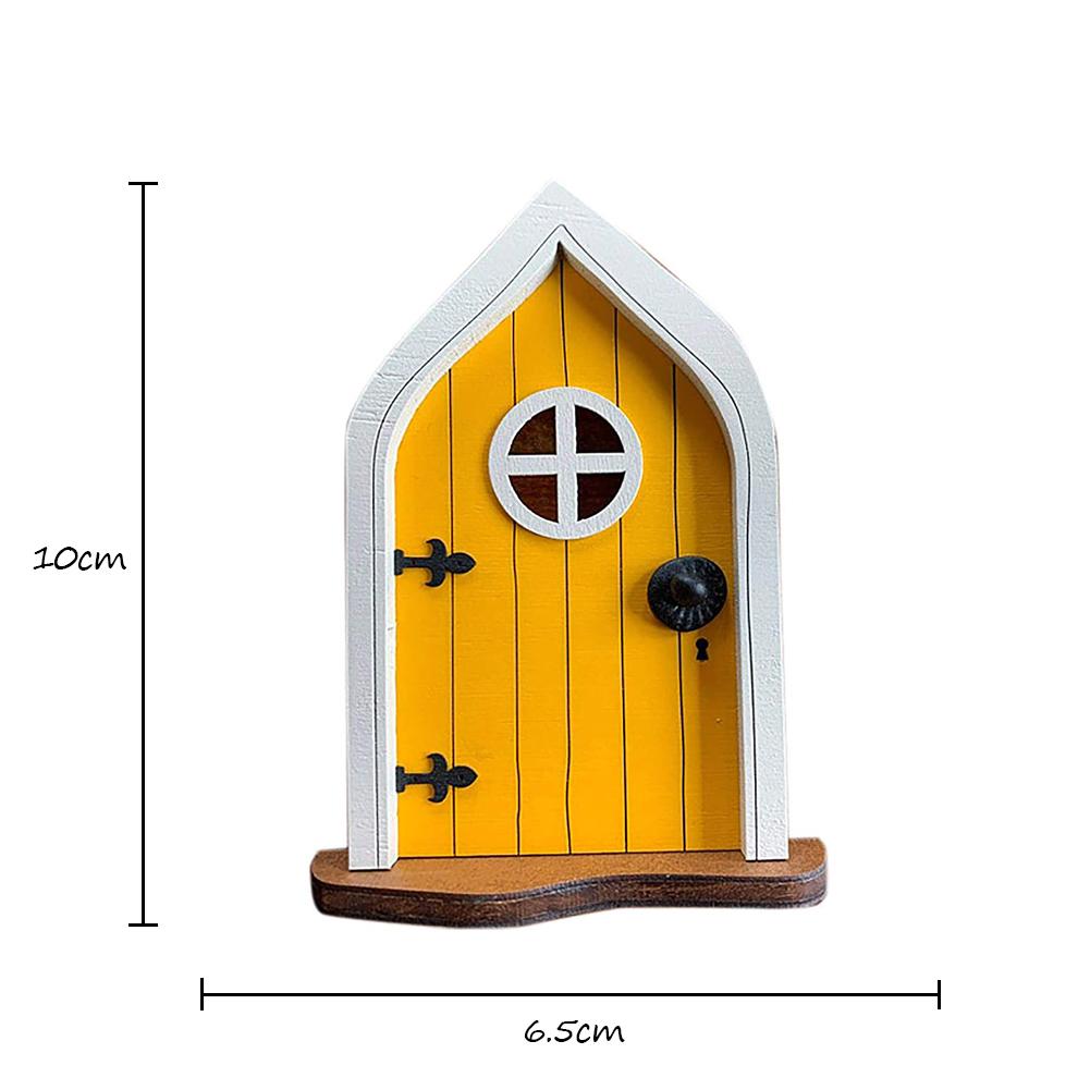 Cute Miniature Fairy Gnome Window Door Figurines Elf Home Yard Art Garden Sculpture Statues Decor Tree Sculpture Window Door