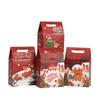 12Pcs StoBag Christmas Santa Pattern Reusable Paper Gift Tote Boxes for Xmas Candy Cake Wrapping Party Favors Packaging