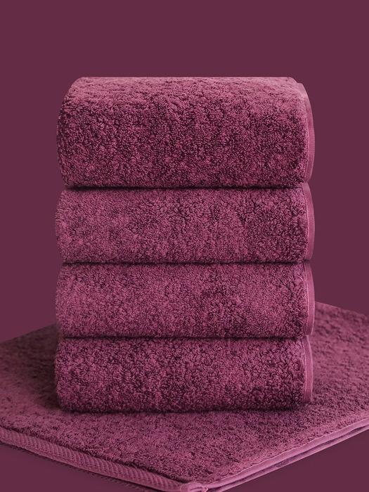 Songwol Handtuch Florum Premium Handtuch 220g Pflaume 10 Stück