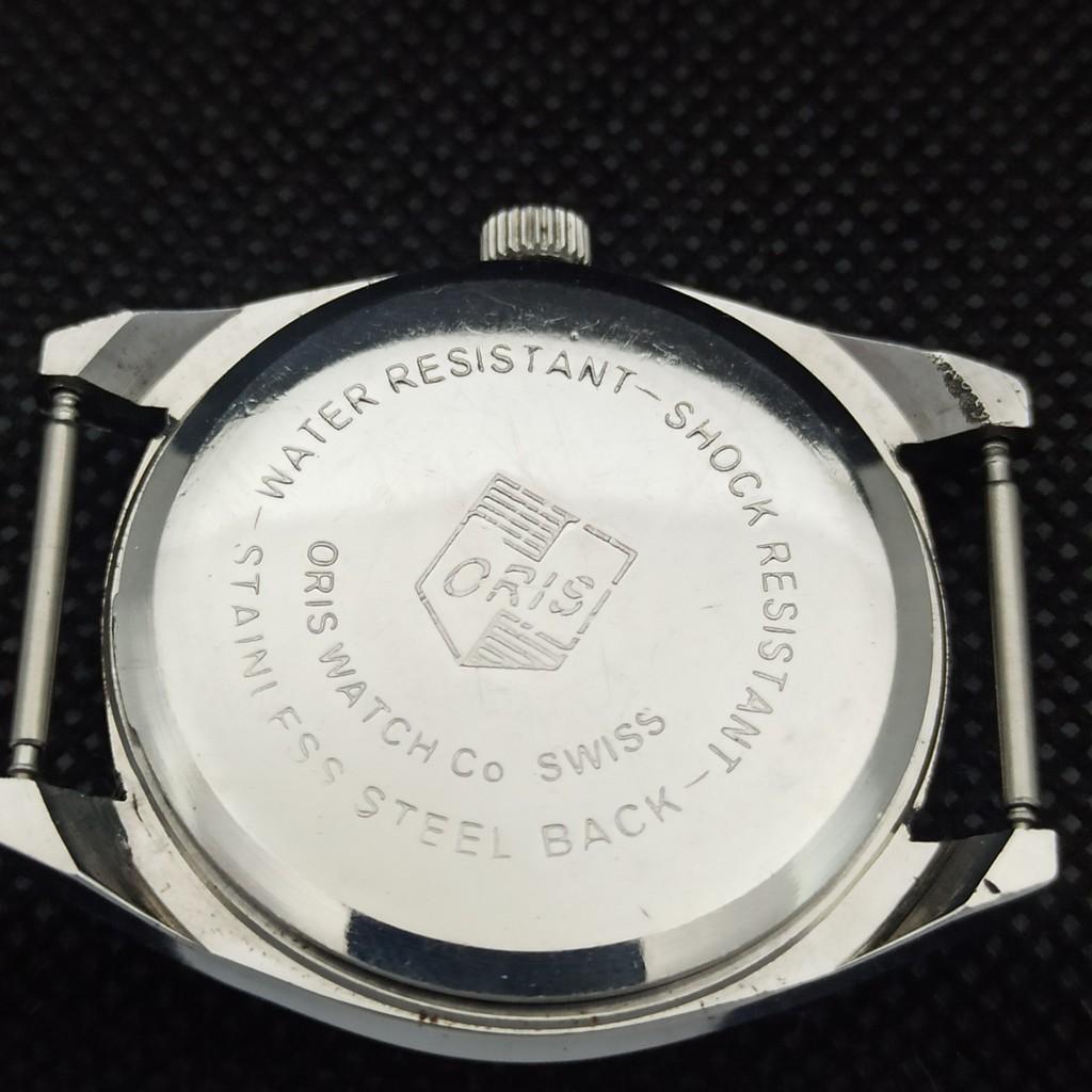 GEBRAUCHTE ORIS AUFZUG SCHWEIZER HERREN VINTAGE ARMBANDBLAU UHR 558b-a296837-1