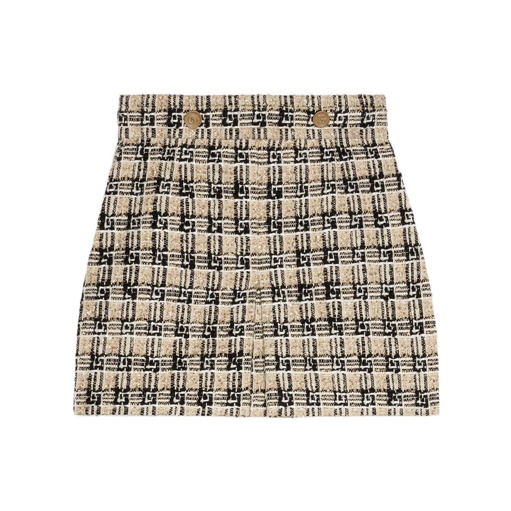 GUCCI SS21 Casual Short Skirts Women's Beige 661562-ZAGLP-2108