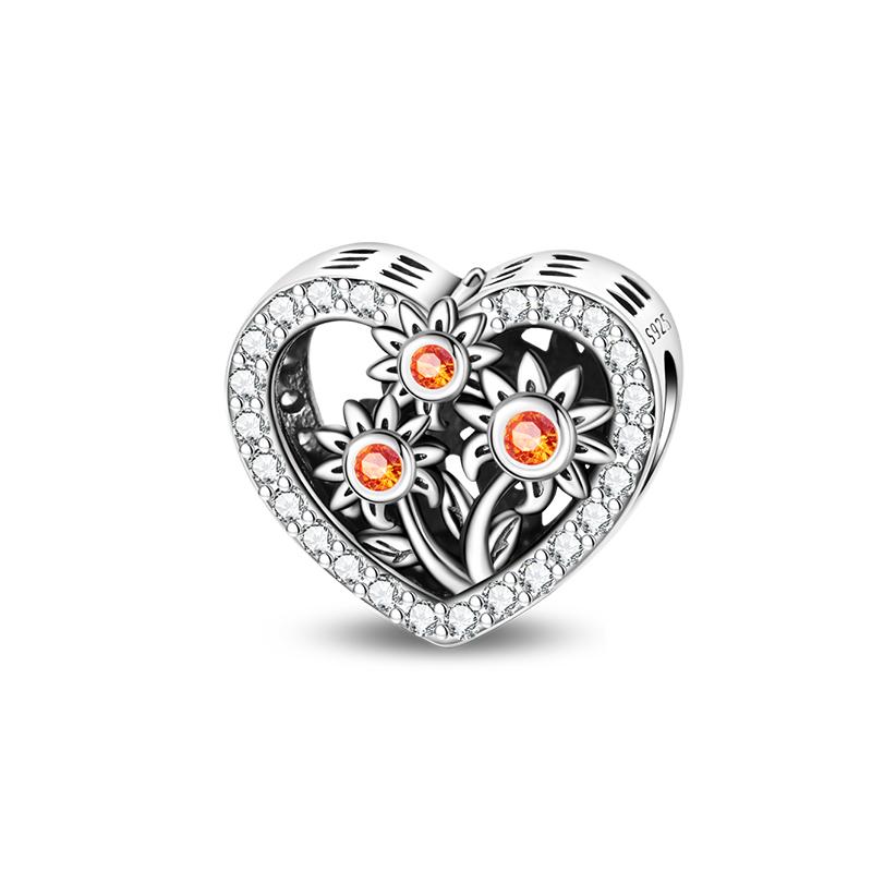 Sweety 925 Silver Birthday Cake Crown Heart Butterfly Sunflower Charms Beads Fit 3mm Bracelets DIY Fine Jewelry Making