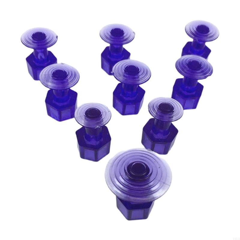 Y4UA 9pcs Dent Removal Pulling Dent Puller Dent Repair Tool Damage Removal Tool Auto Maintenance Tool