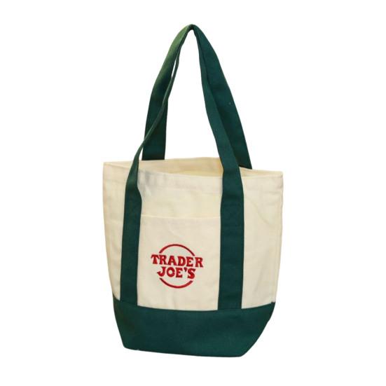 Yumy Canvas Tote Bag Lichtgewicht Herbruikbare Tote Machine Wasbaar Handtas voor Dagelijkse Benodigdheden Kleine Boodschappen Size#33cm groen