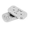 Owl Finger Fidget Slider Magnetic Pressure Anxiety Relieving Metal Sensory Push Card Slider Toy Silver