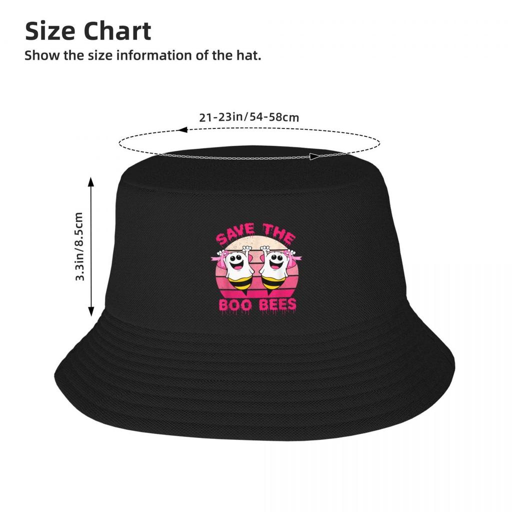 Nowy Kapelusz Bucket Hat Snap Back Hat Z Napisem Save the boo bees Vintage Kapelusze Damskie 2023 Unisex