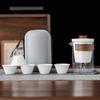 Yi Pan Nordic Mutton-fat Jade Porcelain Travel Tea Set