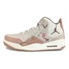 Jordan Courtside 23 Textile, Split Cow Leather Abrasion Resistant Mid top Vintage Basketball Shoes Men's Brown White FQ6860-121(Team352-)