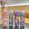 BPA-Free Visually Appealing Cartoon Water Bottle with Straw - Leak-Proof, Portable for Outdoor Sports, Fitness, Travel