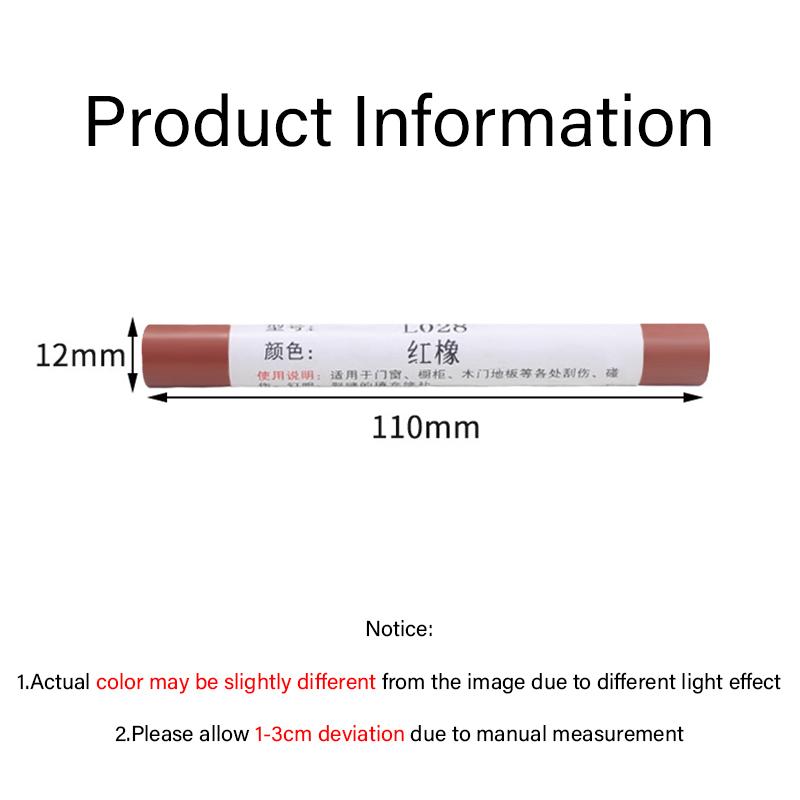 8Colors Waterproof Wooden Furniture Floor Repair Pen,Damaged Scratch Wood Patch Paint Crayon,Patching Paste for Home Improvement