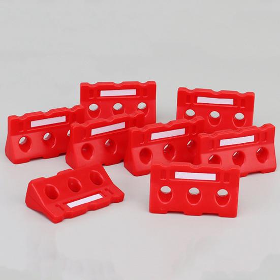 Mini Roadblock Set Miniature Highway Scene Accessories Miniature Barricades for Miniature House Decoration Role Play Education