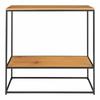 Vita CONSOLE OAK VENEER loft style ADDITIONAL SHELF metal