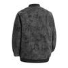 ROMON Men's Baseball Collar Faux Leather Jacket