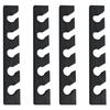 ABWR-4X Wooden Hat Hanger For Baseball Cap Home Decor Space-Saving Wooden Organizer With Display Shelf Black