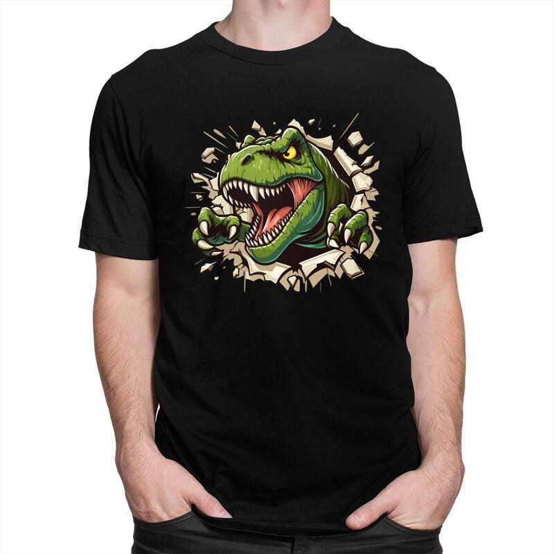 Custom Wild Trex Dinosaur Roars T Shirt Men Pure Cotton Tshirt Tees Fashion Tshirts
