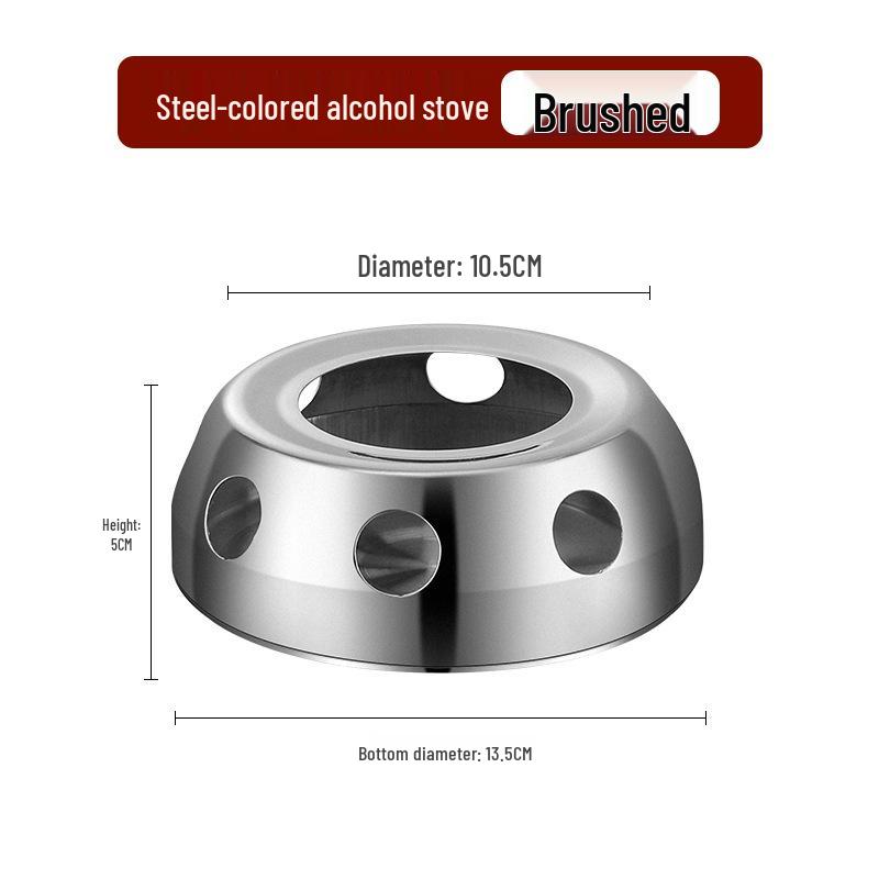 Portable Stainless Steel Alcohol Stove for Camping and Outdoor Cooking