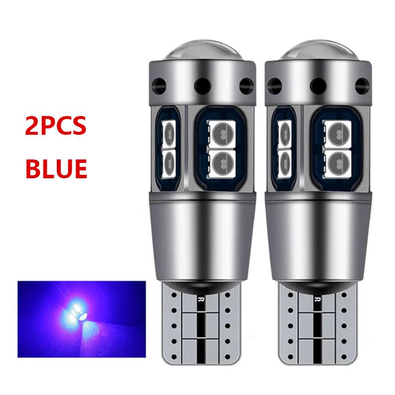 2Pcs Super Bright T10 W5W 168 192 Led Tail Light 3030 10SMD 12V Car Led Auto Side Lamp CANBUS NO Error Car Marker Parking Bulb