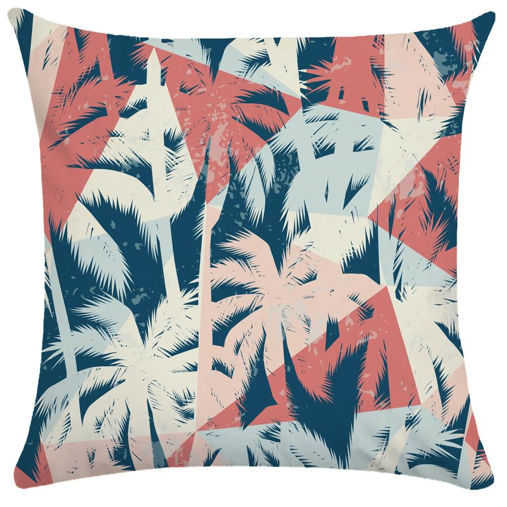 Plant Leaf Pillowcase Soft Short Plush Cushion Cover Tropical Rainforest Pillow Case Cushion Cover Throw Pillowcase 50X50 Pillow