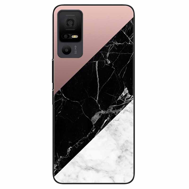 Phone Case for TCL 40 NXTpaper 5G Covers Black Bumper Silicone Soft Shell for TCL 40 NxtPaper 5G TPU Coques Lovely Marble Fundas