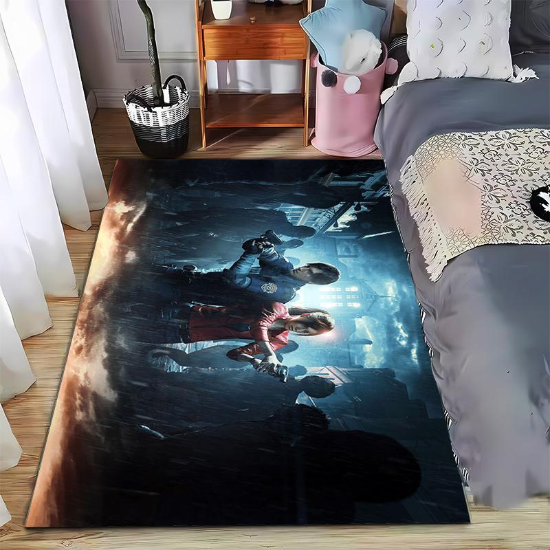 

Intense Battle Scene Rug with Characters and Dark Atmosphere Suitable for use as an anti-slip game mat for living room and bedroom sofas 40x60cm( 15x23in )