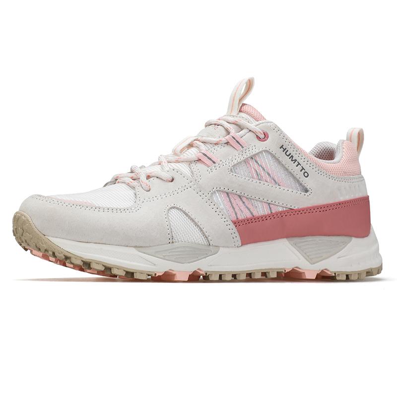 HUMTTO повседневные кроссовки с амортизацией роскошные дизайнерские туфли на плоской подошве для женщин дышащие черные женские кроссовки спортивные кроссовки 36 бежевыйрозовый 4674₽