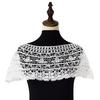 Fashion Lace Shoulder Wrap with Embroidered Detail Breathable Hollow out Faux Lace Shawl Collar for Stylish Women