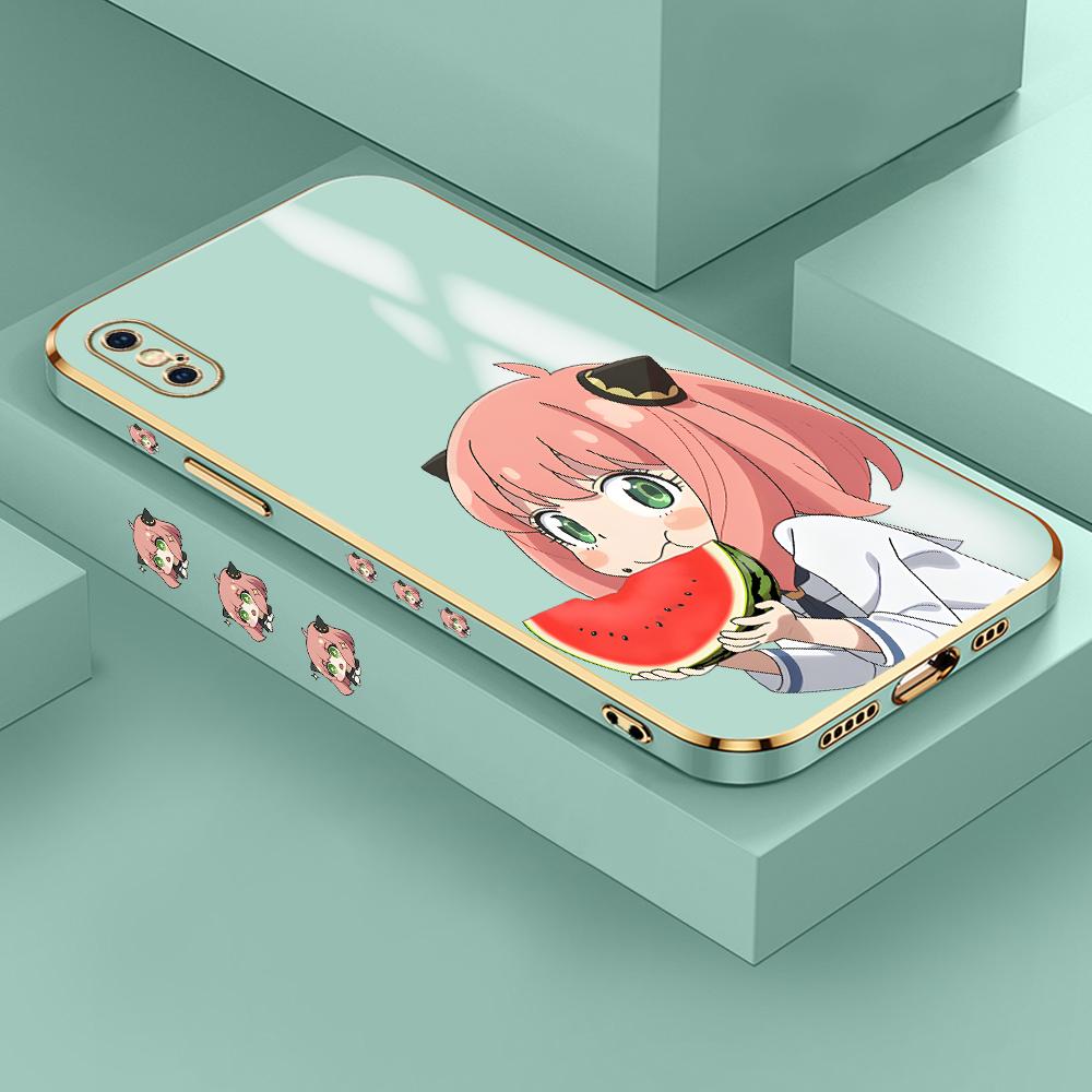 Lovely Anya Pattern Case for iPhone 11 12 13 14 15 Pro Max Phone Cover for Samsung Galaxy A51 A12 A32 A52 Xiaomi Redmi 10 10C Casing