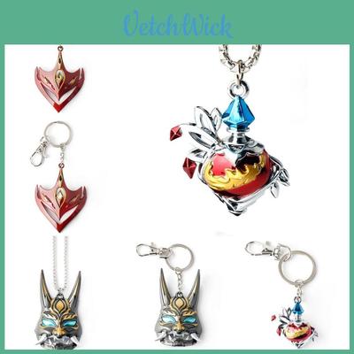 Genshin Impact sleutelhanger van legering, Tartaglia Xiao cosplay-accessoire