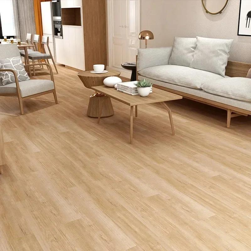 10Pcs 50x15cm PVC Floor Stickers Self-adhesive Wood Grain Floor Stickers Stickers  Wood Grain Floor Stickers Stickers Living