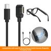 Black 1m USB Cable for For Rokid Smart Glasses - Fast Charging Cord Built for For Rokid Max For Rokid Max 2 Smart Glass Devices