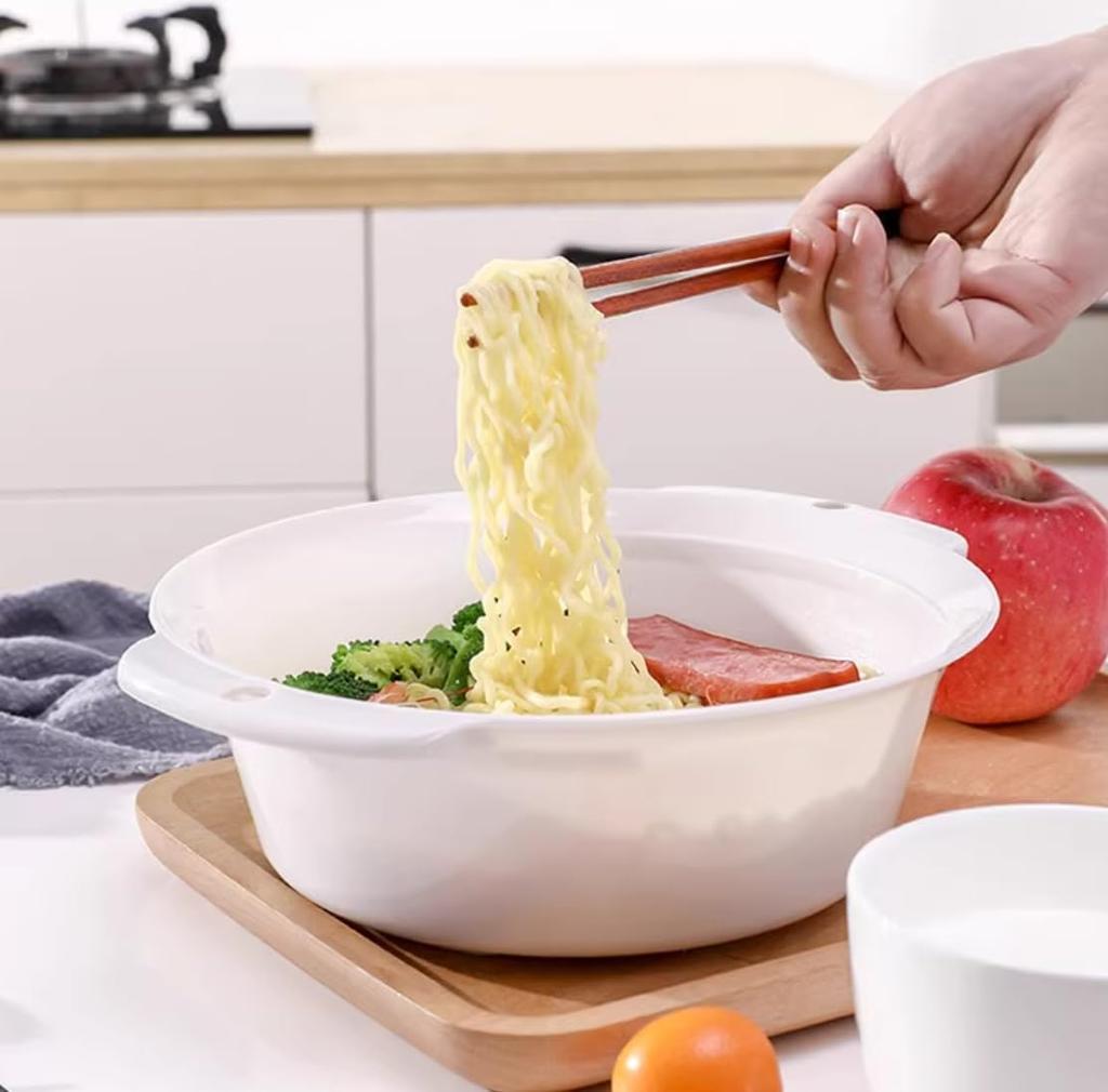 in Instant microwave cooker for ramen and no pot or bowl Easy [Made Japan] vegetables, needed. cleanup!