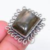 Natural Labradorite Gemstone 925 Sterling Silver Jewelry Ring Size 8 ZS-1162