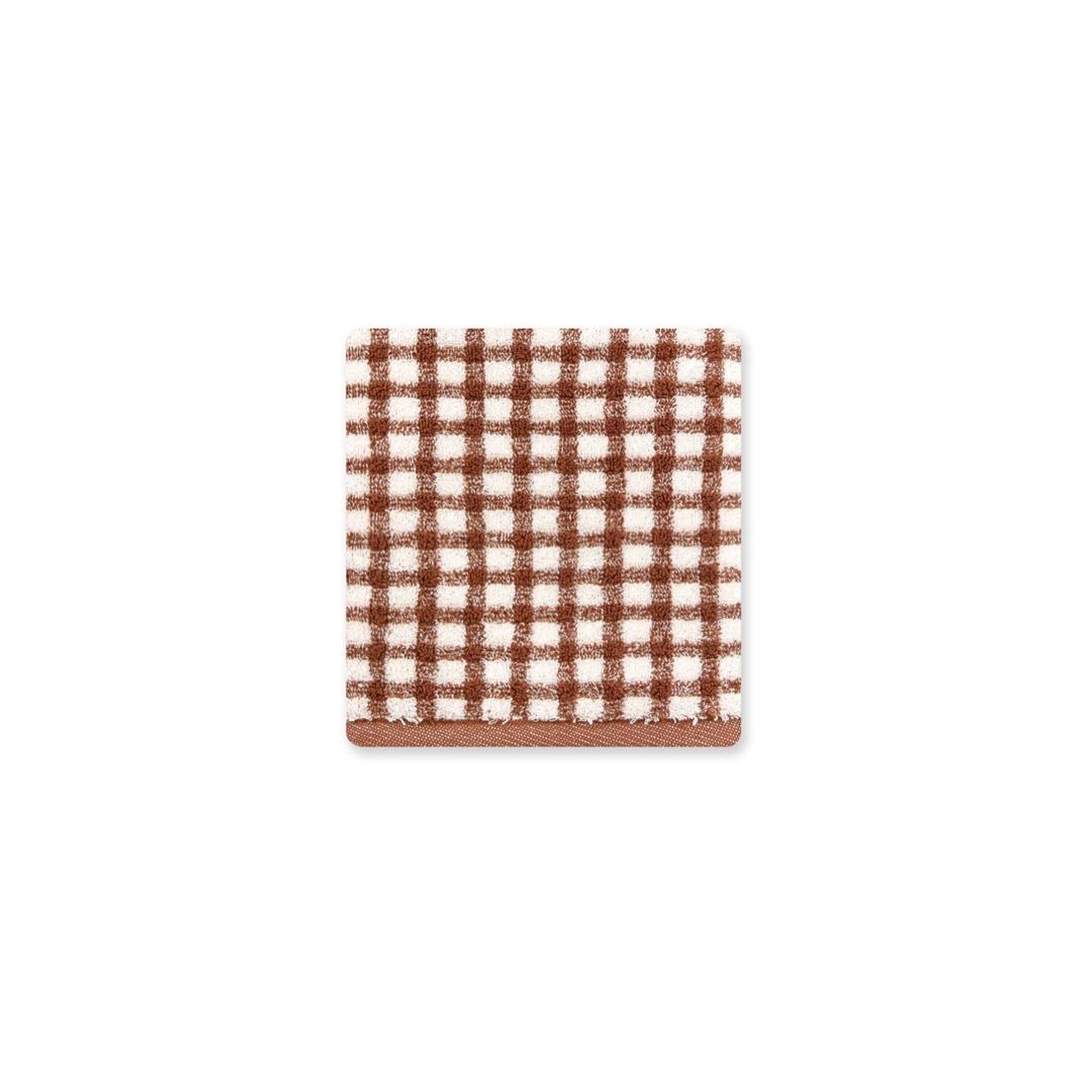 maison de cotton Browny gingham check towel 1PCS