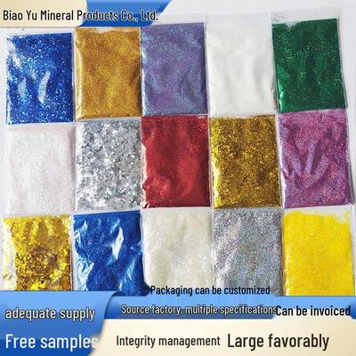Nail Art Iridescent Eyeshadow Laser Gold Glitter Powder - High Temp Resistant Sequins