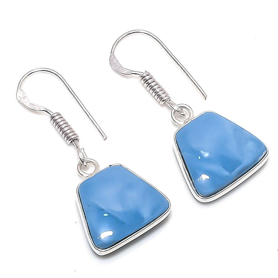 

Natural Owhyee Opal Gemstone 925 Sterling Silver Jewelry Earring 1.26 b9z82