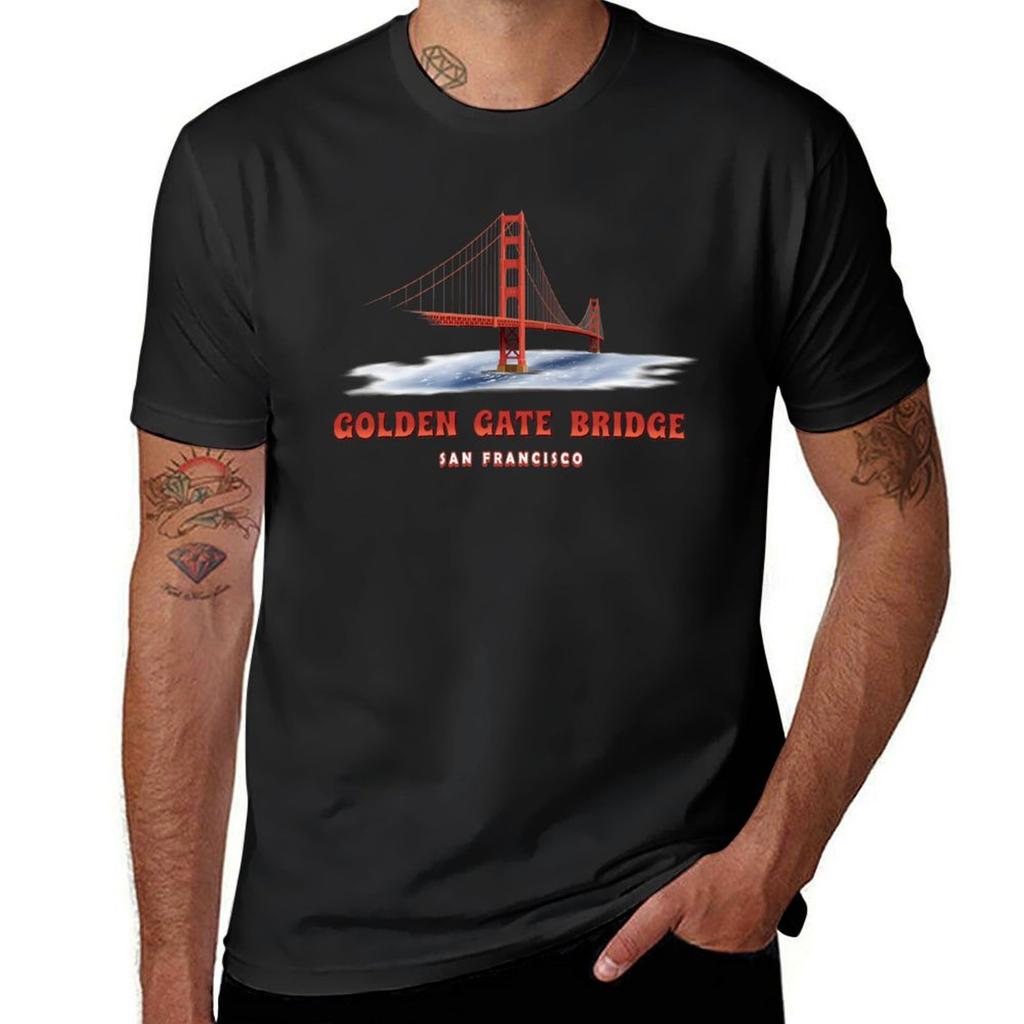 Golden Gate Bridge Tshirt cute clothes boys whites oversized t shirt men