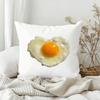 Fun Fried Egg Cute Pillow Case Bedroom Sofa Living Room Backrest Decoration Square Cushion Nap Time