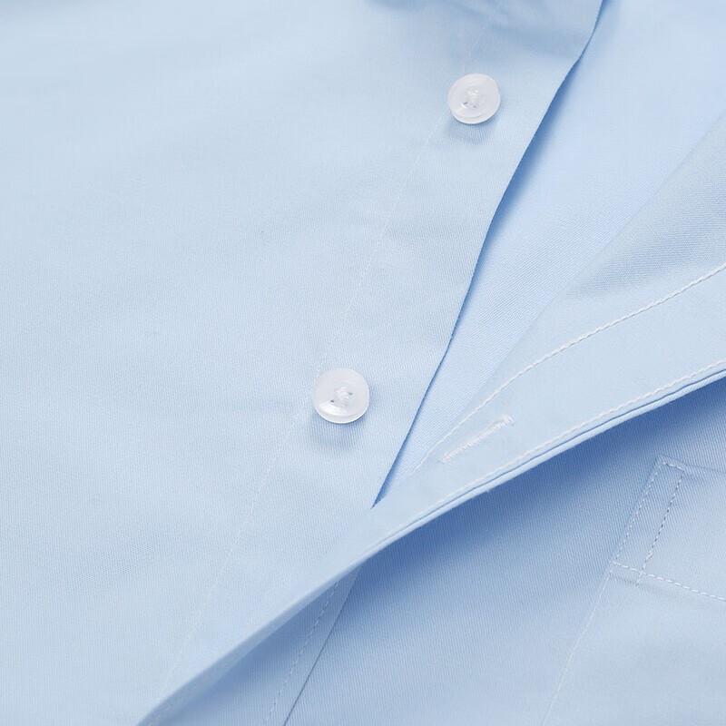 ROMON Men's Slim Fit 100% Cotton Non-Iron Business Shirt